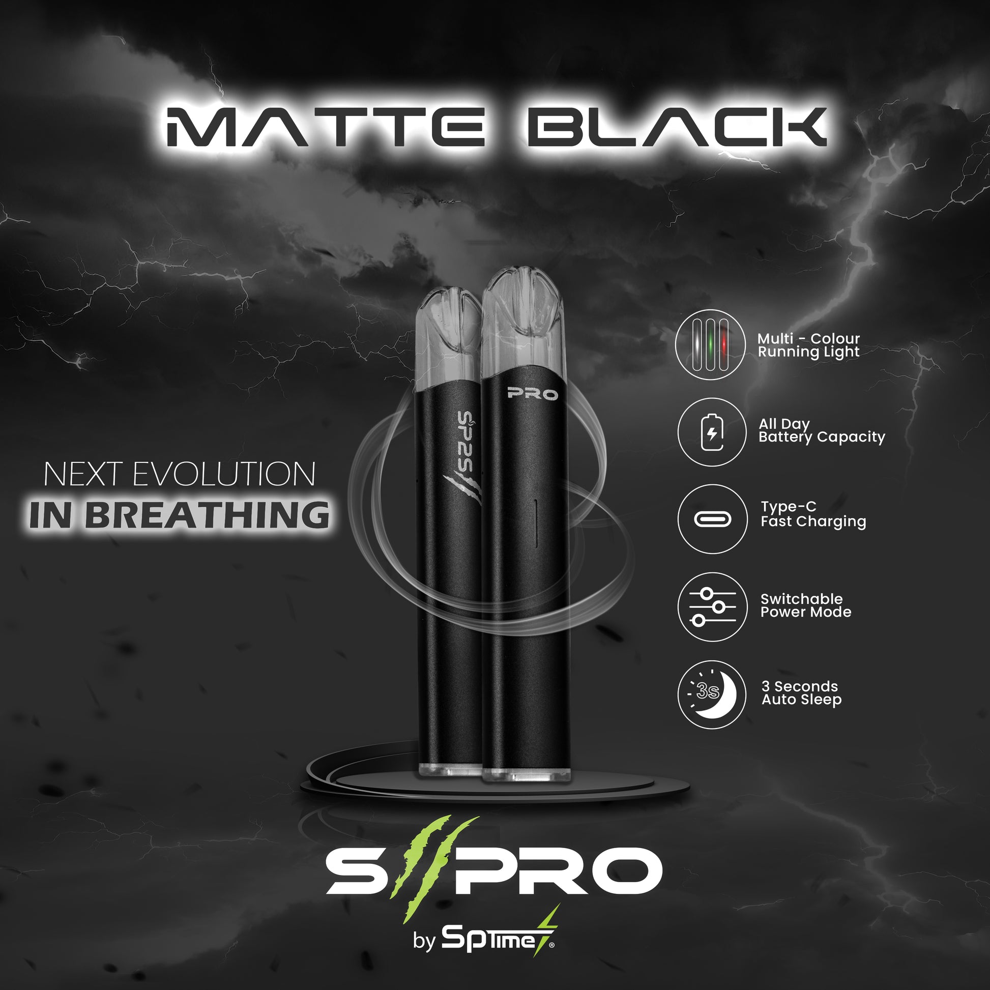 Sp2s II Pro Matte Black Sp2s.id